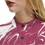 Women's Abstract Swirl Print Shirt – Bold & Artistic