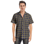 Men’s Short Sleeve Checkered Casual Shirt