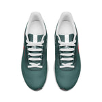 High-Performance Lightweight Running Shoes – Green with Red Accents