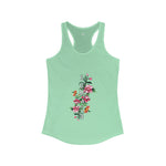 Women's "Summer" Floral Racerback Tank Top – Stylish & Lightweight