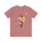 Women’s Sunset Walk Oversized Graphic T-Shirt – Trendy, Bold & Comfortable