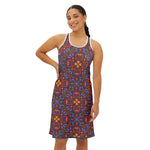 Women’s Sleeveless Midi Dress – Boho Blaze Racerback Edition by Progressive18