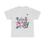 Women’s “Believe in Dreams” Floral Graphic T-Shirt – Inspiring & Stylish