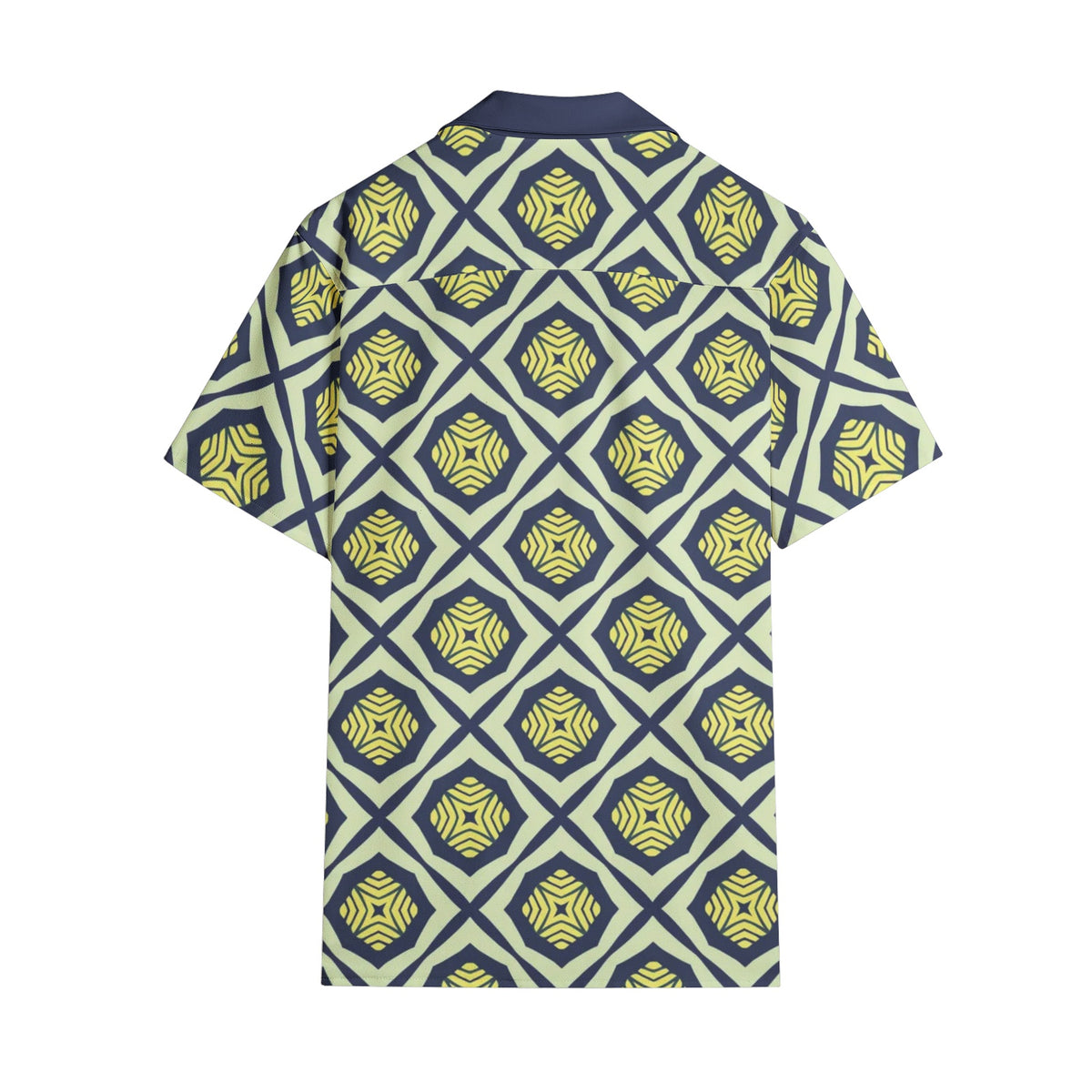 Men’s Short Sleeve Geometric Printed Shirt