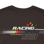 Racing Speed 53 Printed Short Sleeve Cotton T-Shirt
