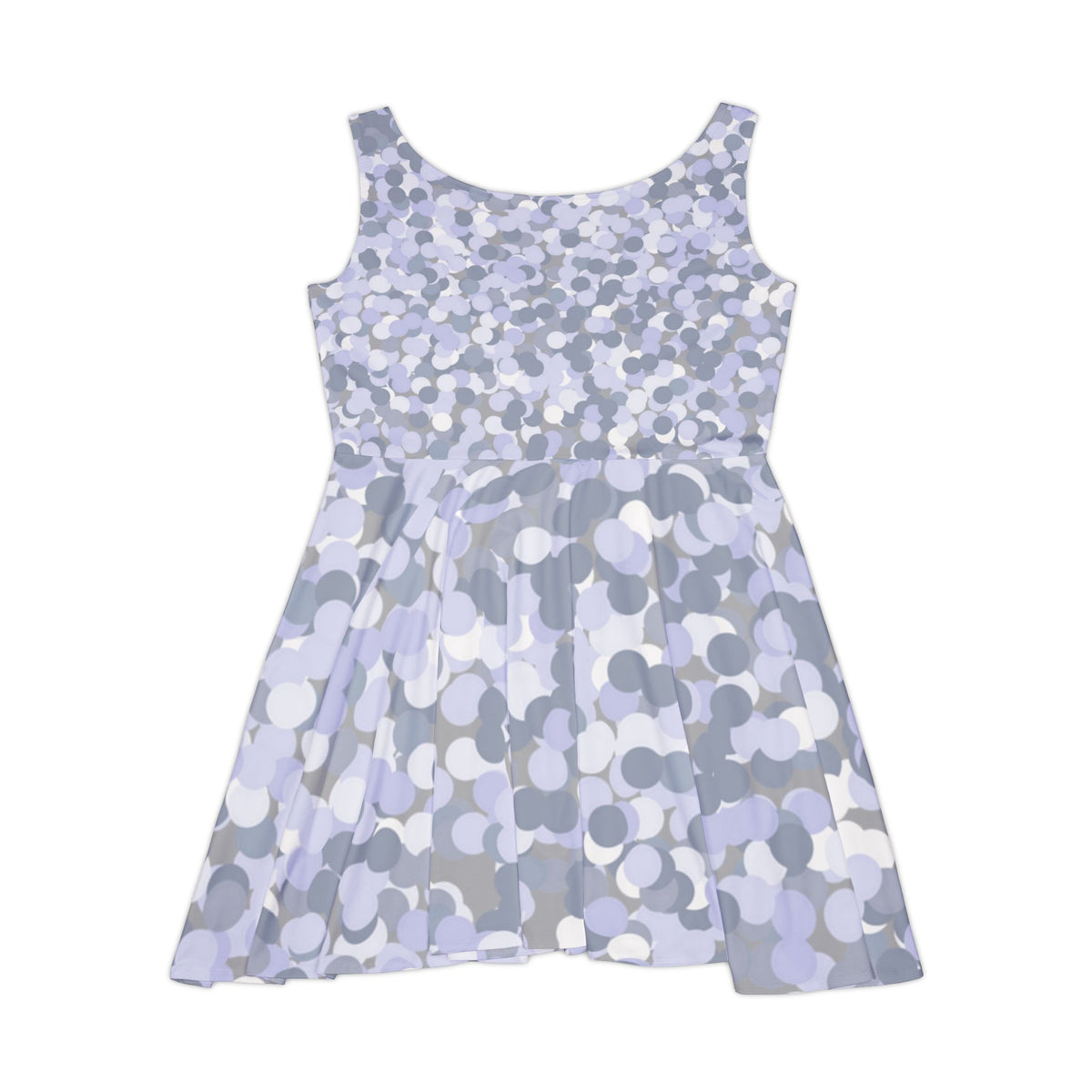 Women’s Sleeveless Skater Dress – Lavender Pebble Pop Edition by Progressive18