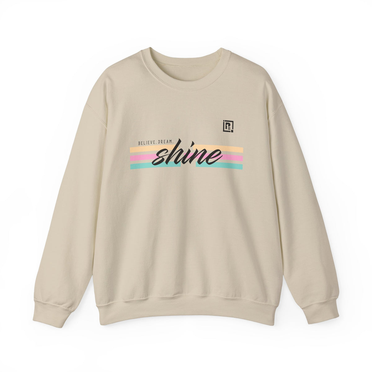 Women's "Believe. Dream. Shine." Pastel Graphic Sweatshirt