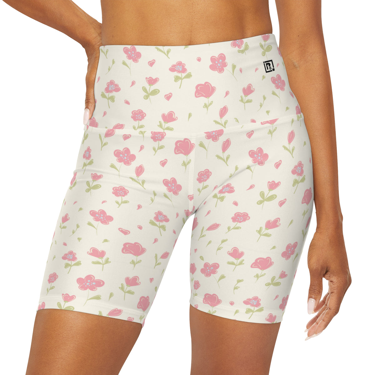 Women's Floral High-Waist Biker Shorts