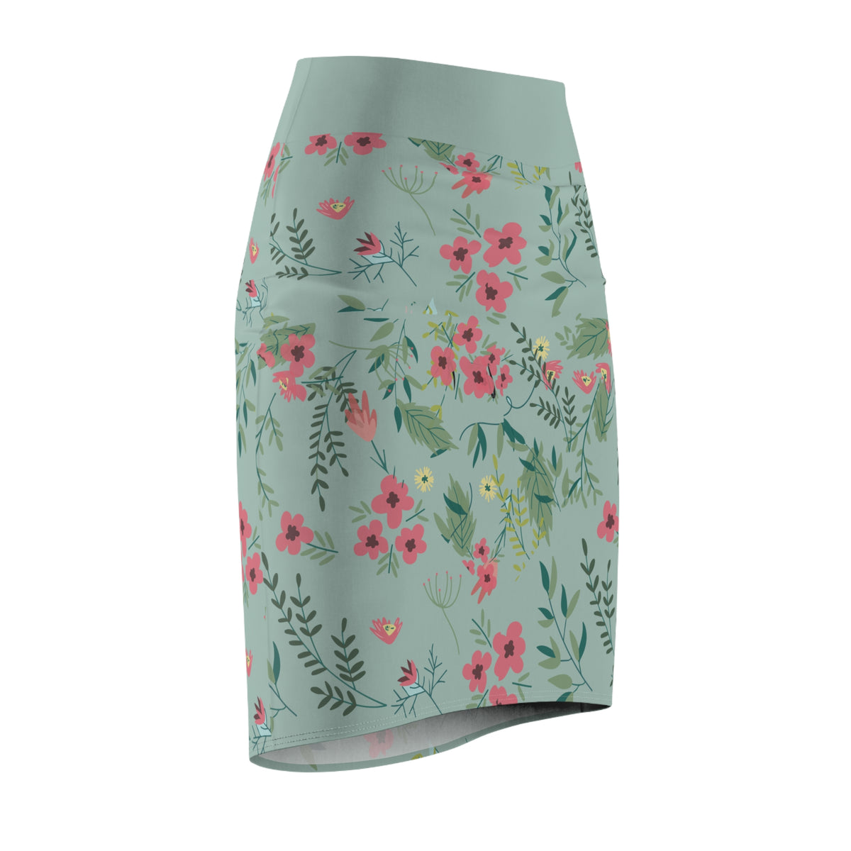 Women’s Floral Bodycon Pencil Skirt