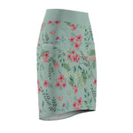 Women’s Floral Bodycon Pencil Skirt