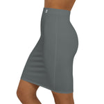 Women’s Solid Slate Grey Bodycon Skirt