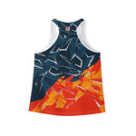 Women's Abstract Graphic Racerback Tank Top – Bold & Performance-Ready