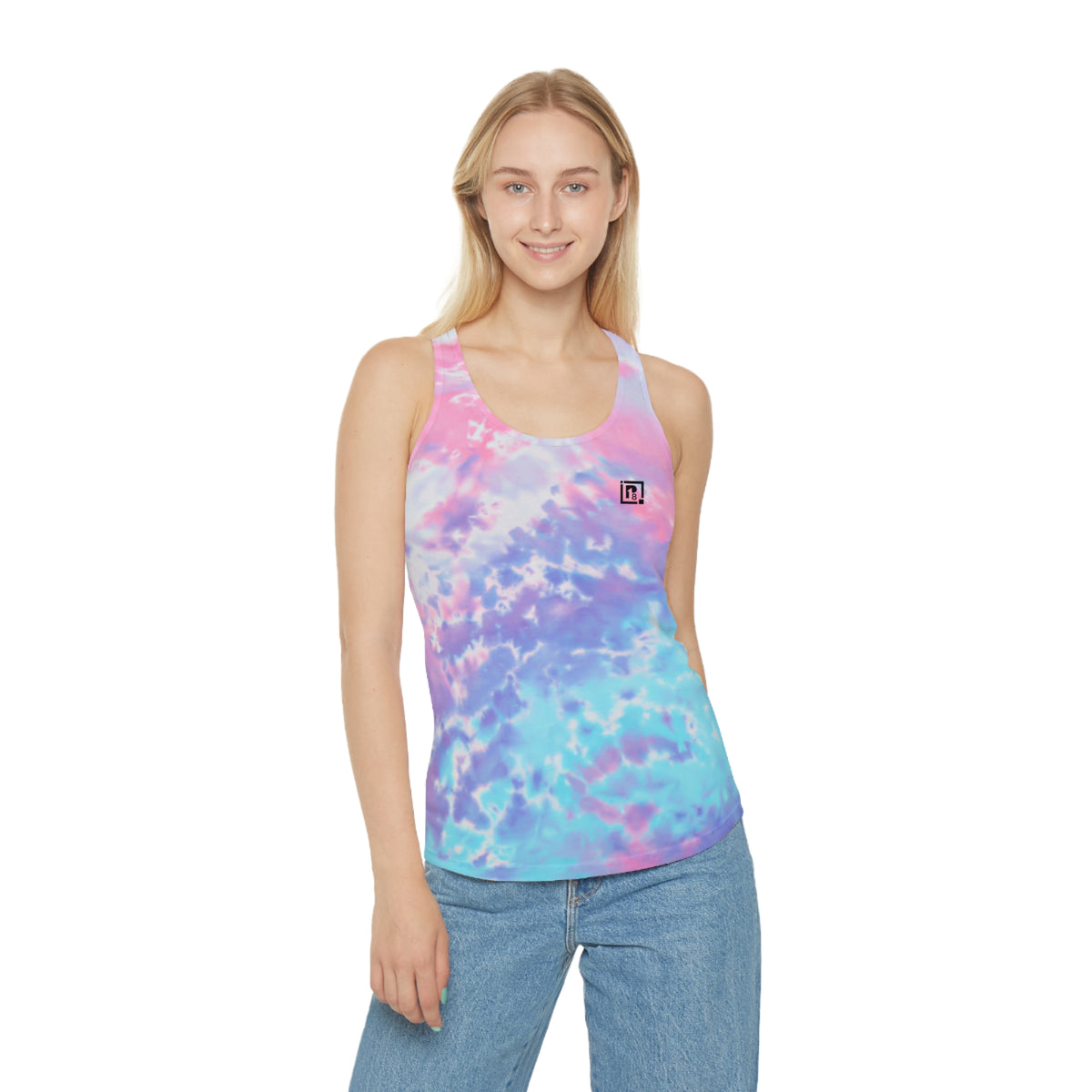 Women's Tie-Dye Racerback Tank Top – Trendy & Lightweight