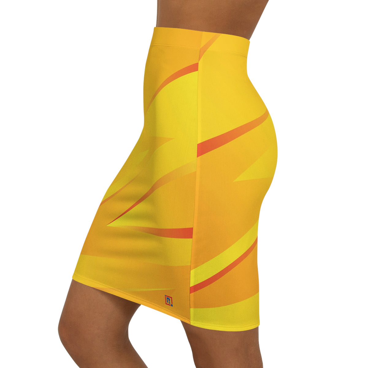 Women’s Yellow Bodycon Skirt