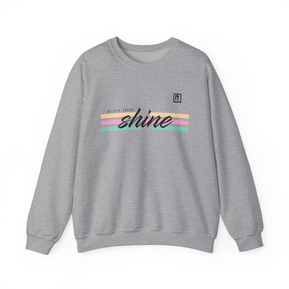 Women's "Believe. Dream. Shine." Pastel Graphic Sweatshirt
