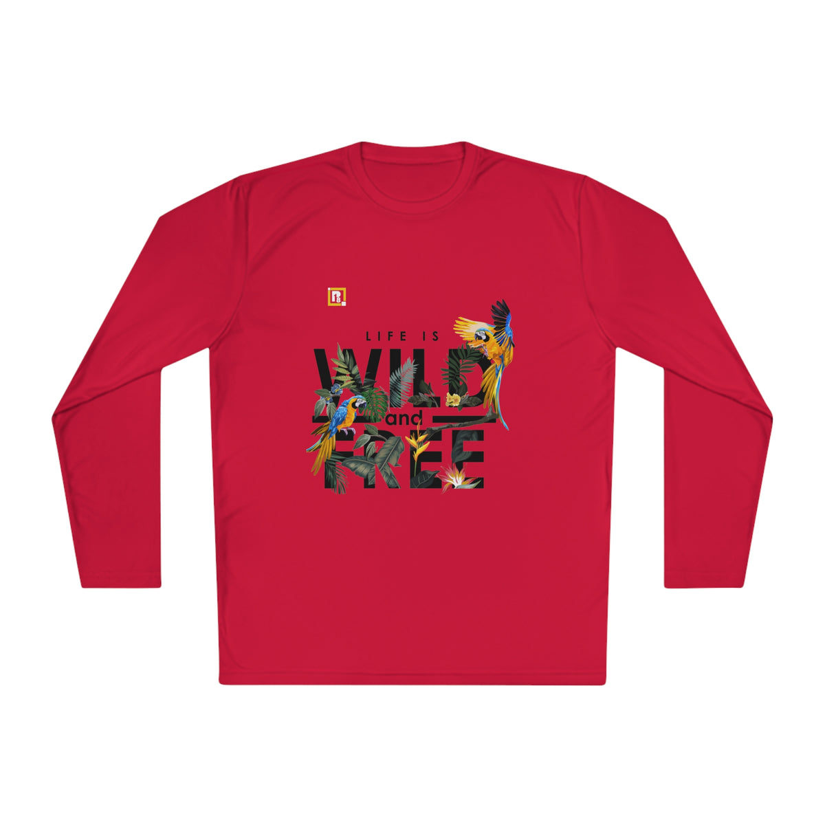 Women’s "Life is Wild and Free" Graphic Long-Sleeve T-Shirt – Trendy & Comfortable