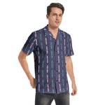Men's Geometric Print Short Sleeve Shirt