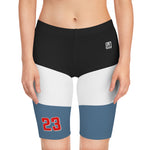 Women's Colorblock Sports Biker Shorts