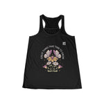 Women's "Great Things Take Time to Grow" Floral Racerback Tank Top – Inspirational & Stylish