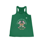 Women's "Great Things Take Time to Grow" Floral Racerback Tank Top – Inspirational & Stylish