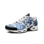 Men’s Blue Geometric Pattern Athletic Sneakers