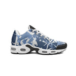 Men’s Blue Geometric Pattern Athletic Sneakers