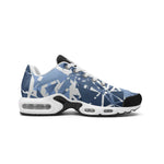 Men’s Blue Geometric Pattern Athletic Sneakers