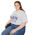 This Is Our Happy Place" Graphic T-Shirt – Comfort Meets Positivity