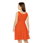Women’s Sleeveless Skater Dress – Scarlet Daisy Bloom Edition by Progressive18
