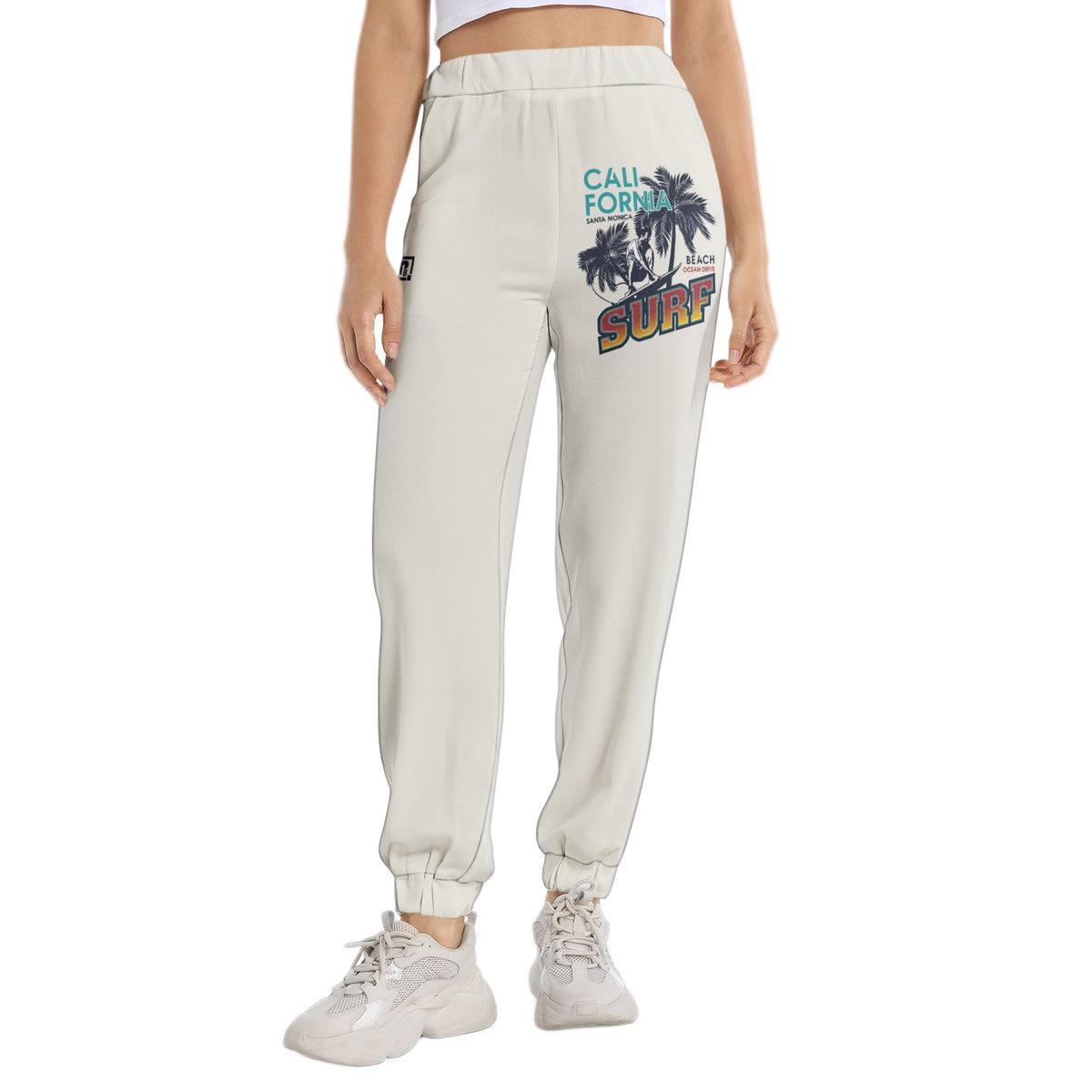 Elastic Waist Tapered Sweatpant