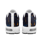 Men’s Abstract Blue & Gold Athletic Sneakers