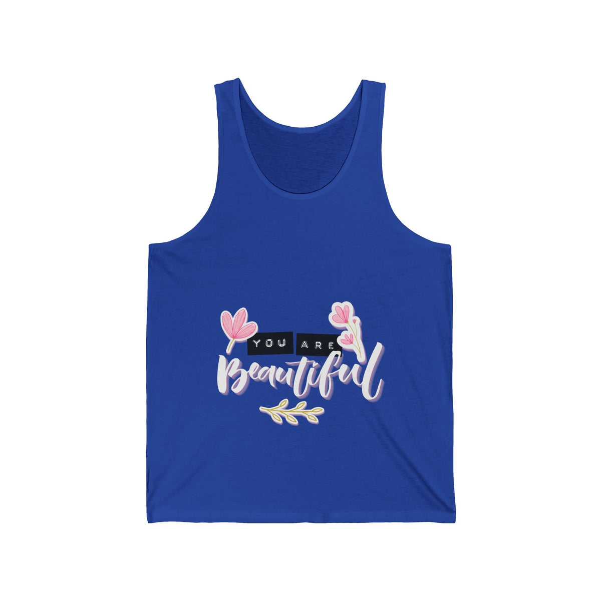 Women's "You Are Beautiful" Graphic Tank Top – Soft & Inspirational