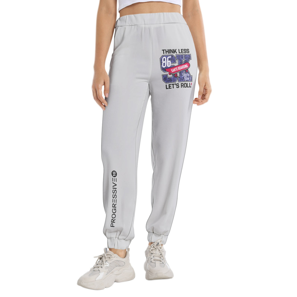 Elastic Waist Tapered Sweatpant