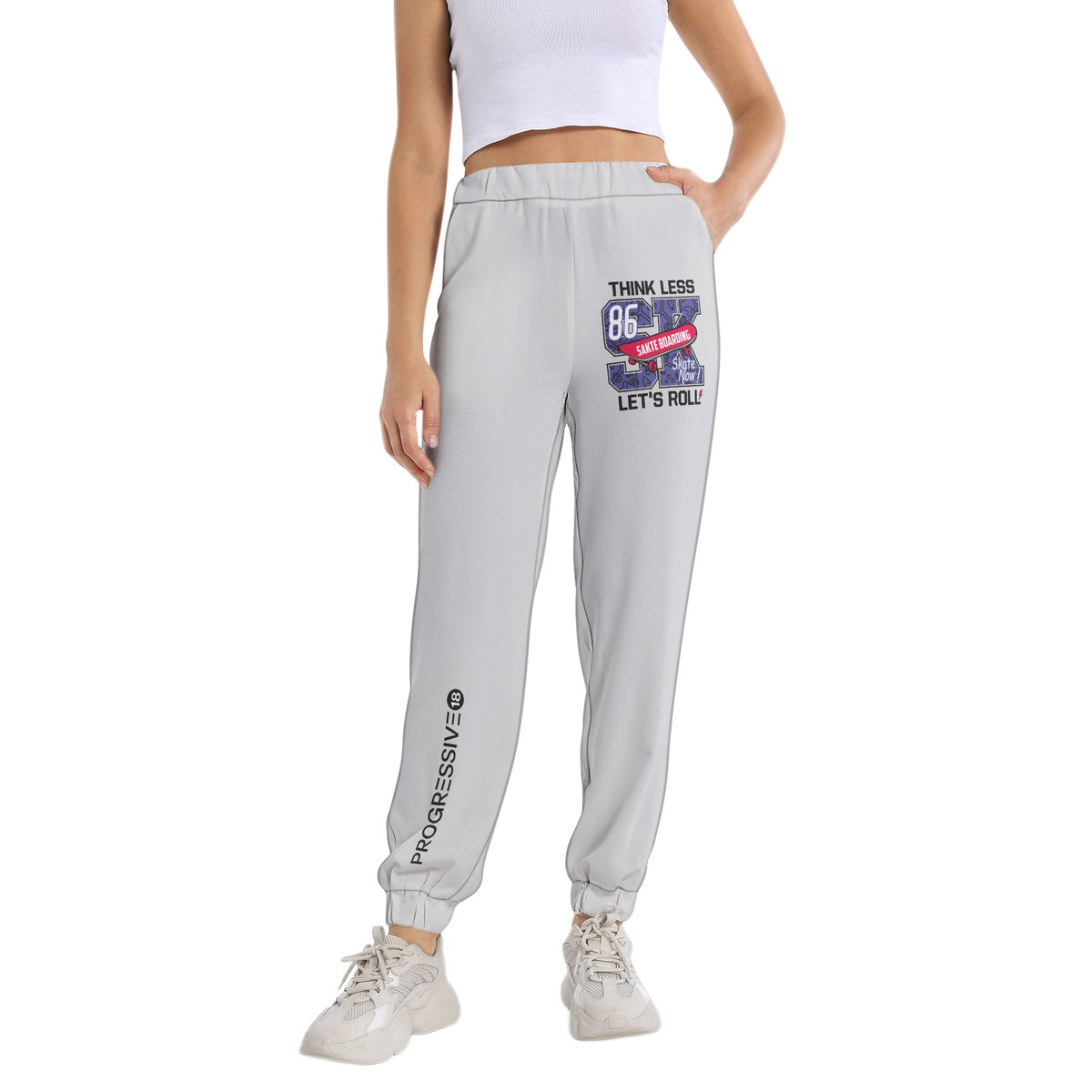 Elastic Waist Tapered Sweatpant
