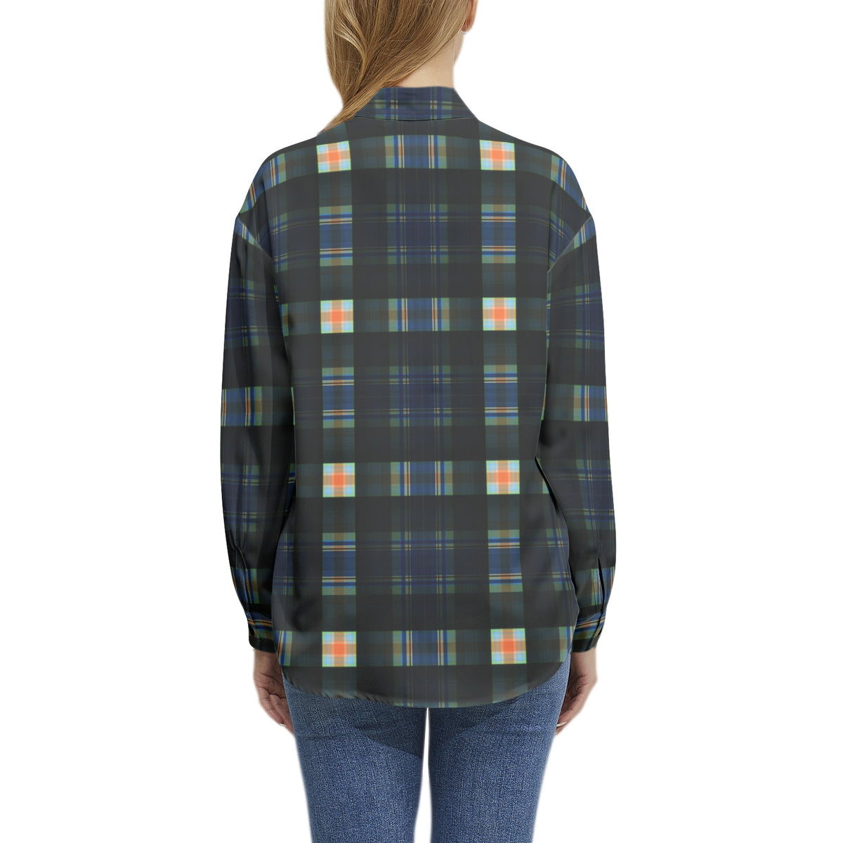 Women’s Plaid Button-Up Shirt – Stylish, Comfortable & Timeless