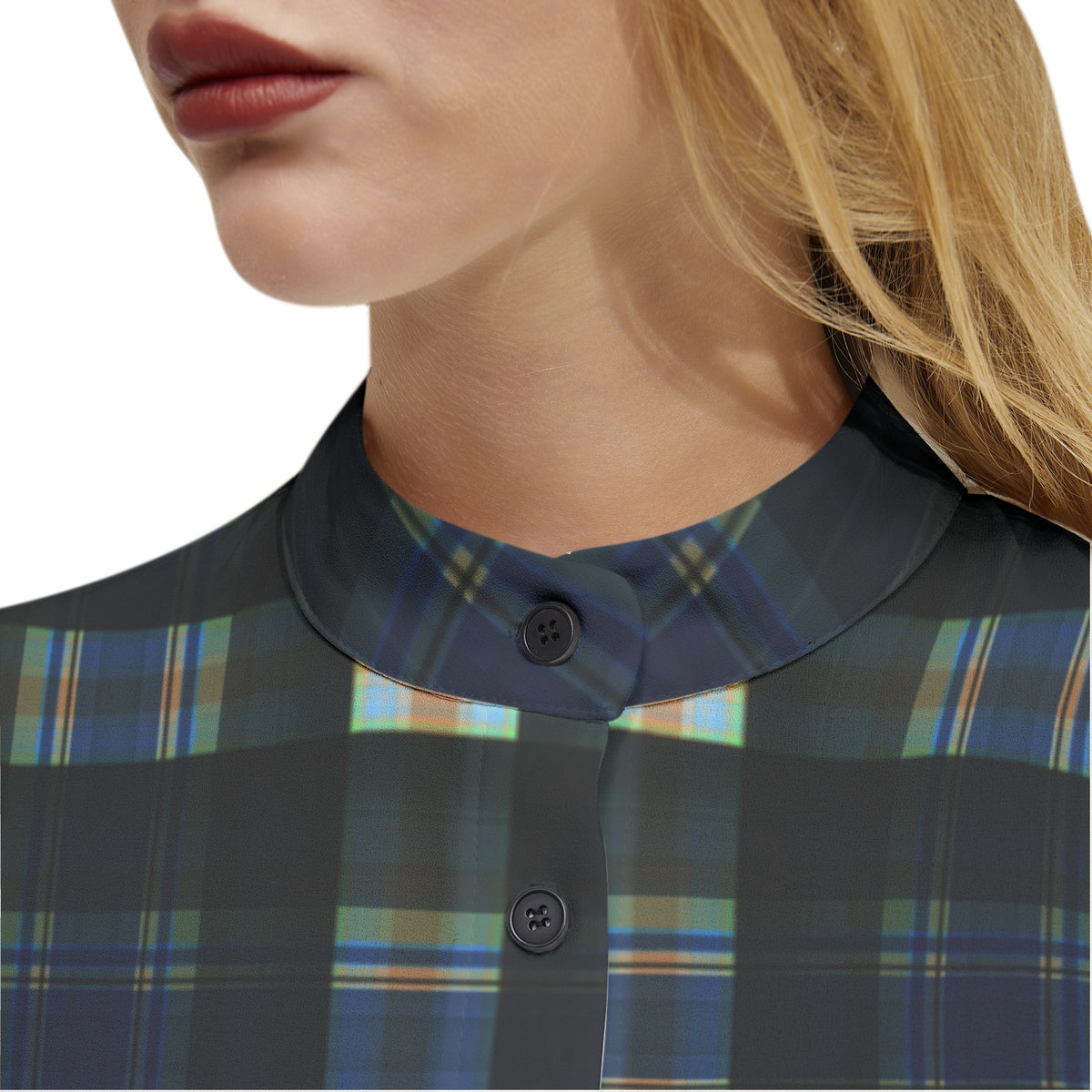 Women’s Plaid Button-Up Shirt – Stylish, Comfortable & Timeless