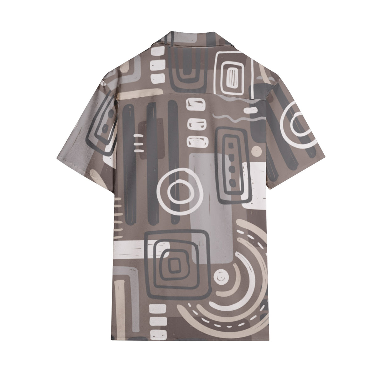 Men's Abstract Print Short Sleeve Shirt