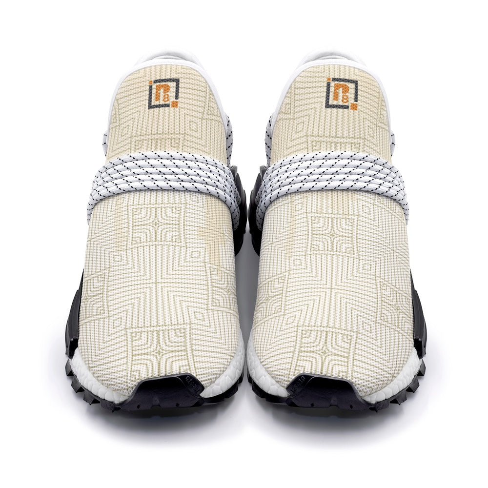 Premium Slip-On Knit Sneakers – Elegant Beige Textured Design