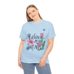 Women’s “Believe in Dreams” Floral Graphic T-Shirt – Inspiring & Stylish