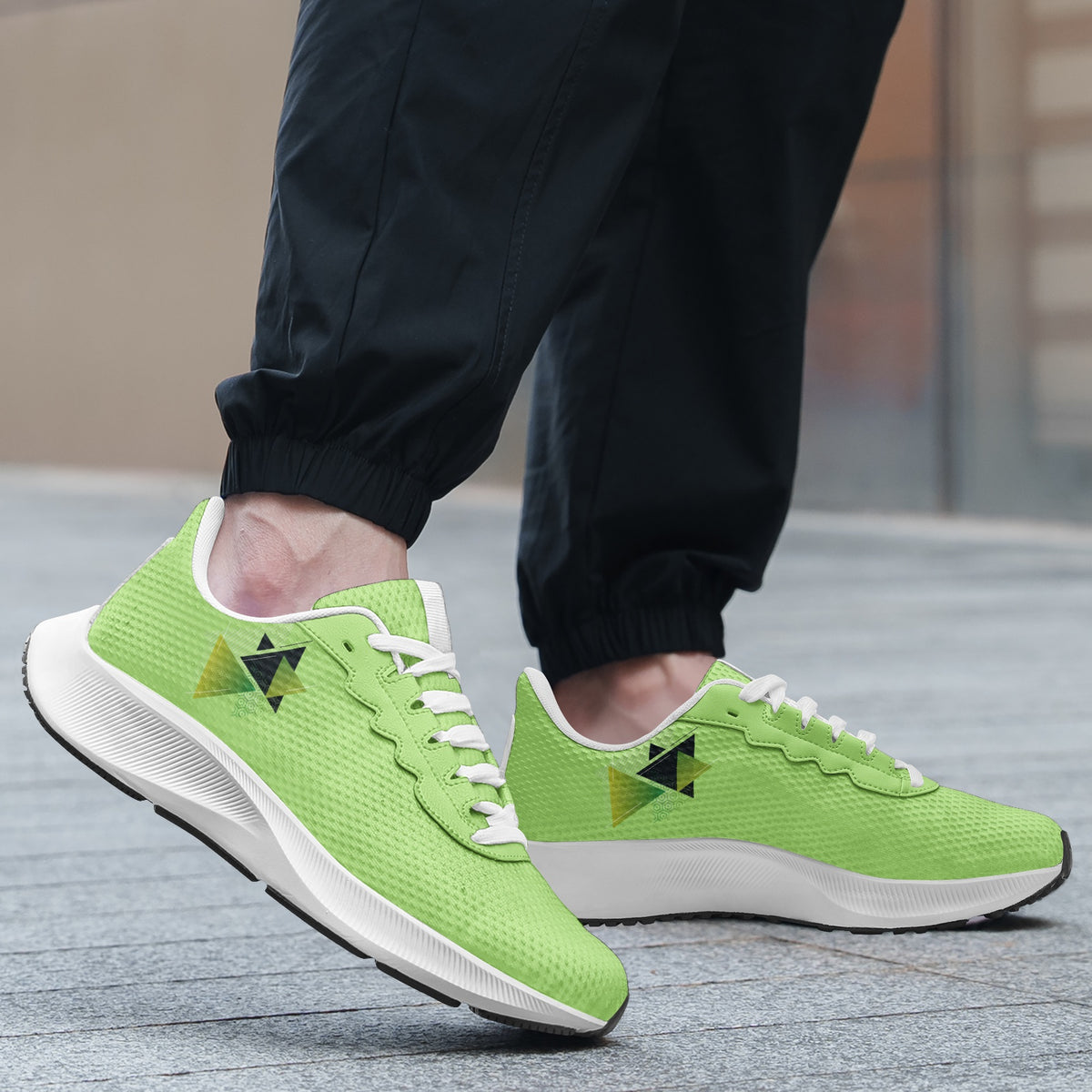 High-Performance Lightweight Running Shoes – Neon Green