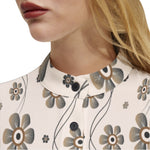 Women's Floral Print Button-Up Shirt – Chic & Elegant