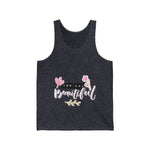 Women's "You Are Beautiful" Graphic Tank Top – Soft & Inspirational