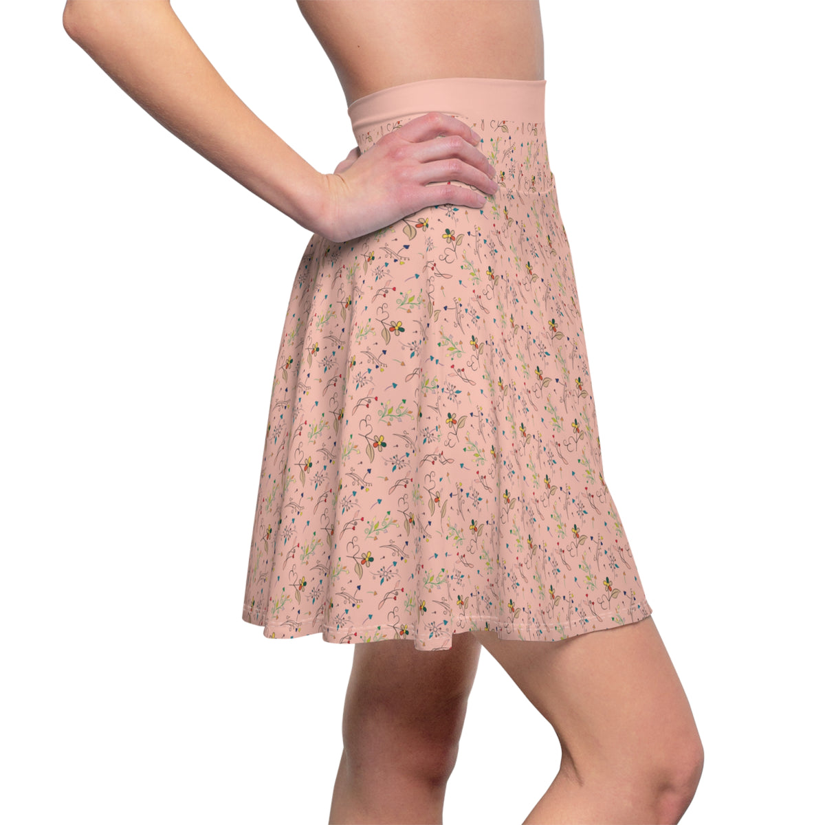 Women’s Floral A-Line Skater Skirt