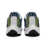 Ultra-Lightweight Breathable Running Shoes – Blue & Yellow Pattern