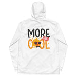 Men’s White ""More Than Cool"" Hooded Windbreaker