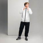 Men’s White ""More Than Cool"" Hooded Windbreaker