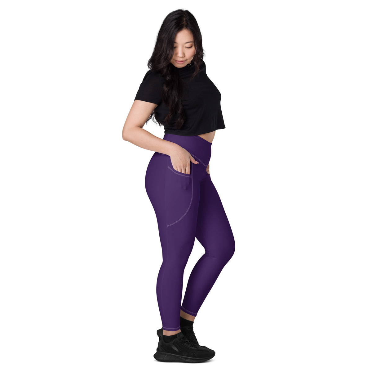 Women’s Purple Pocket Leggings