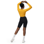 Women's "Don't Be A Girl, Be A Legend" Long-Sleeve Crop Top