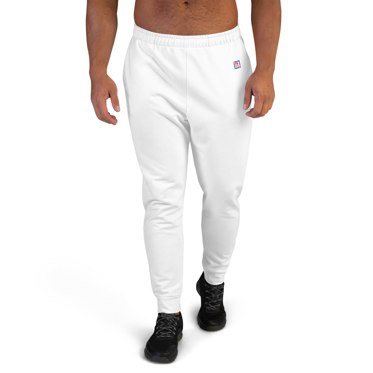 Men's White Performance Joggers