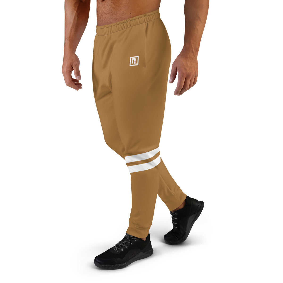 Men’s Brown Striped Joggers